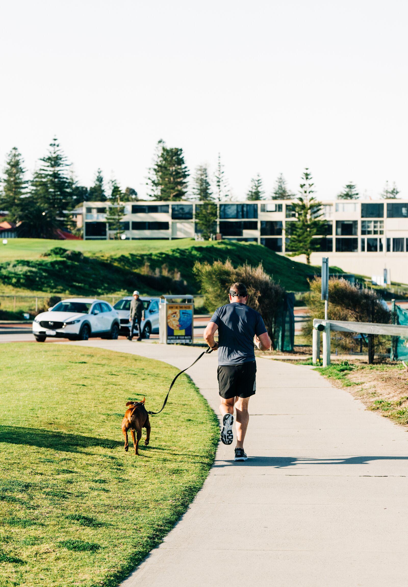STROLL ALONG MARINE PARADE FOR SERENE WALKS WITH YOUR FOUR-LEGGED FRIEND.